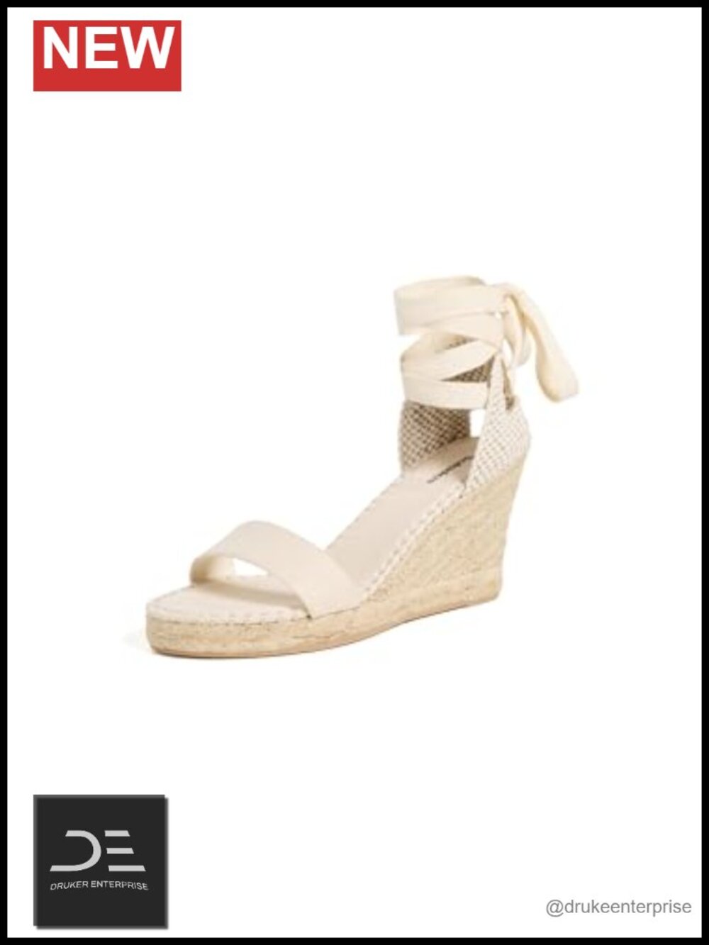 Women's Wedge Espadrilles Open Toe Braided Jute Midsole Canvas
